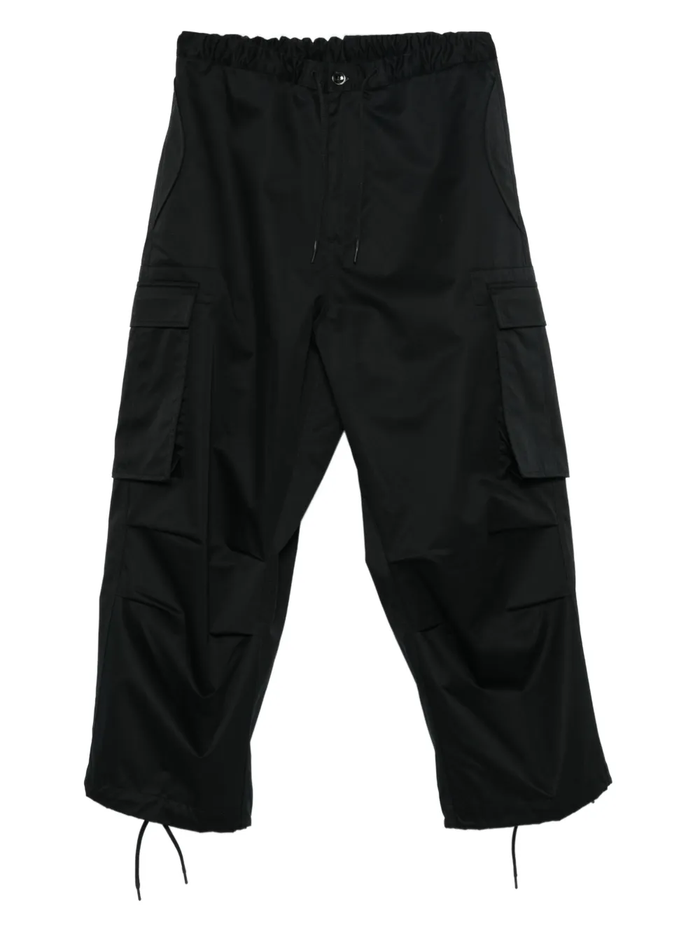 Nine In The Morning cargo drawstring-waist trousers | Black | Image 1