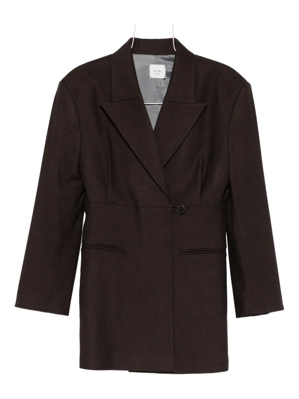Alysi Wool Blazer In Brown
