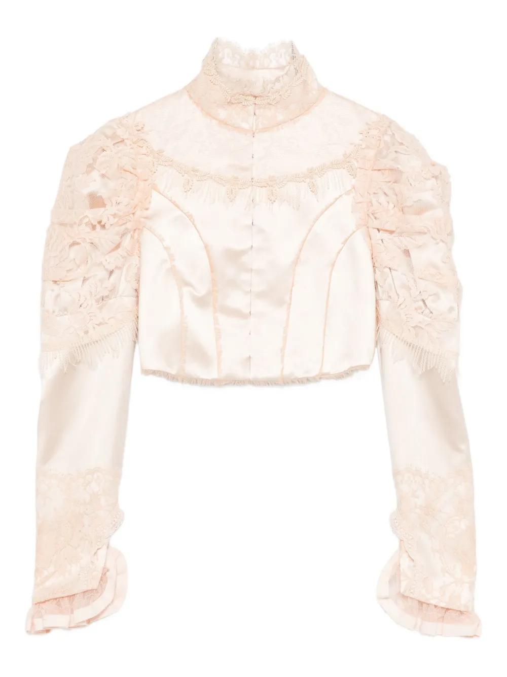 Chloé Satin Blouse In Animal Print