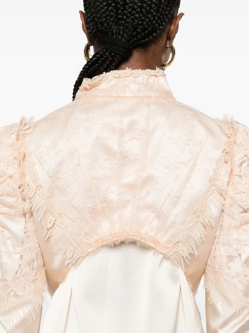 Chloé Satin Blouse In Animal Print