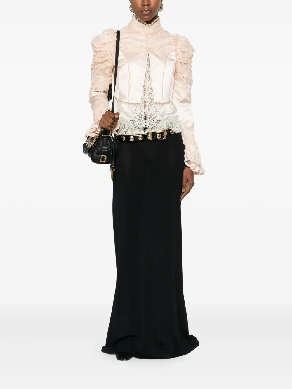 Chloé Satin Blouse In Animal Print