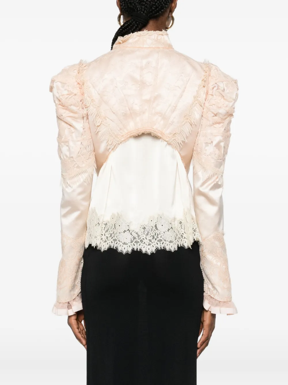 Chloé Satin Blouse In Animal Print