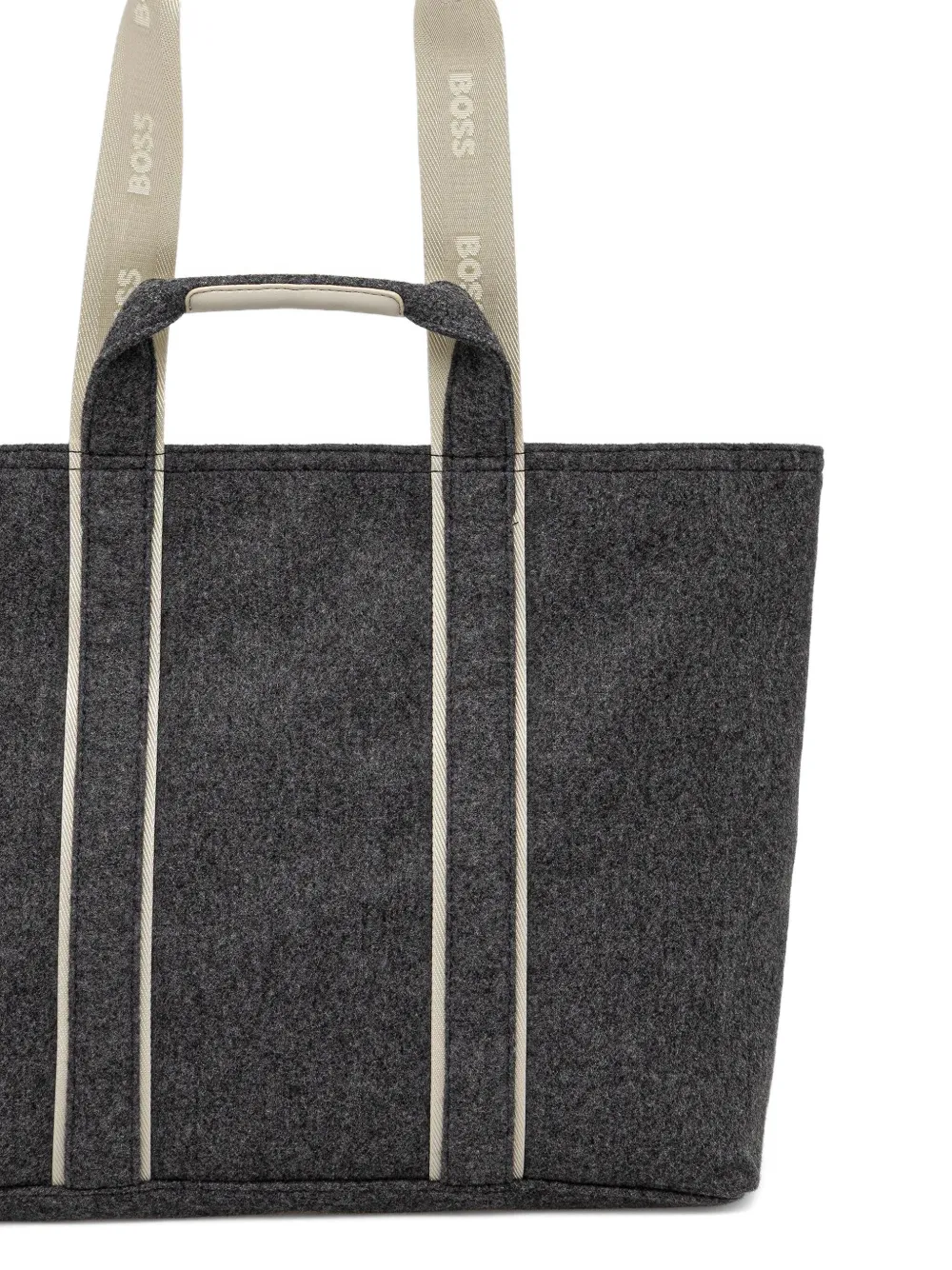 BOSS Shopper met logo Grijs