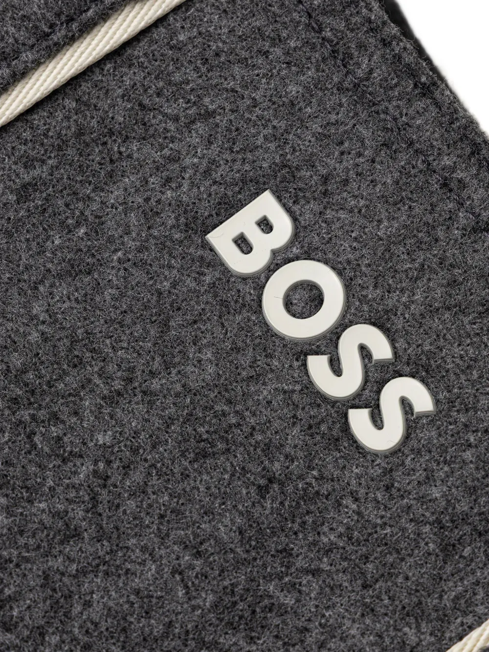 BOSS Shopper met logo Grijs