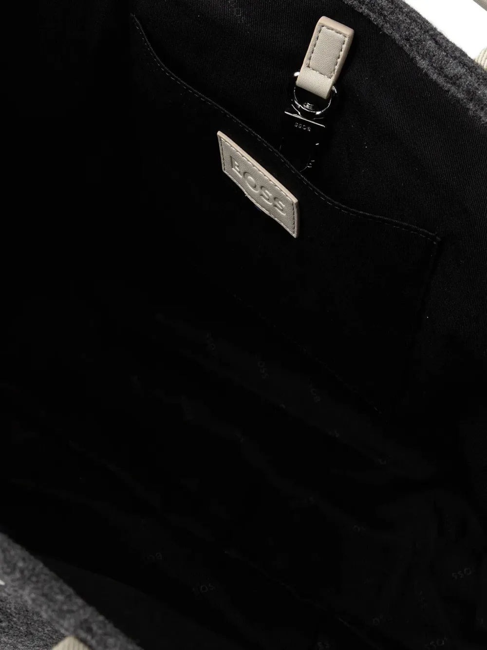 BOSS Shopper met logo Grijs