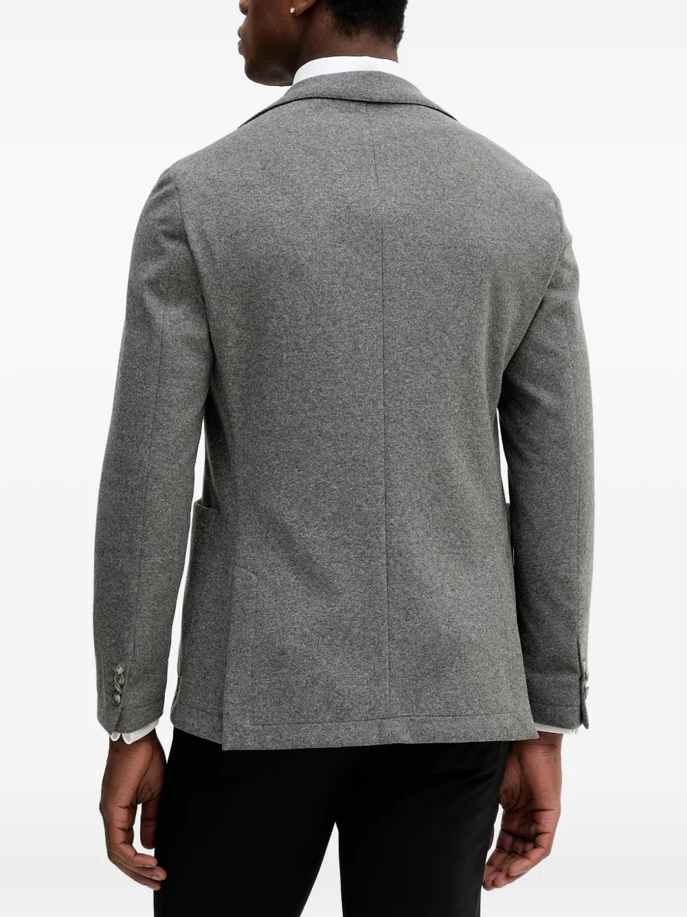 BOSS Blazer met enkele rij knopen Grijs