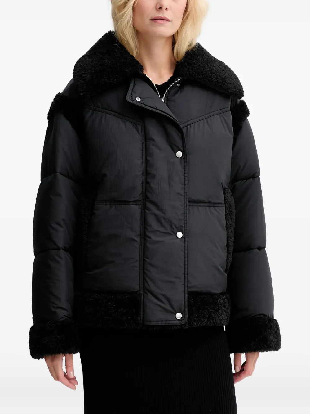 BOSS long-sleeve padded jacket - Nero