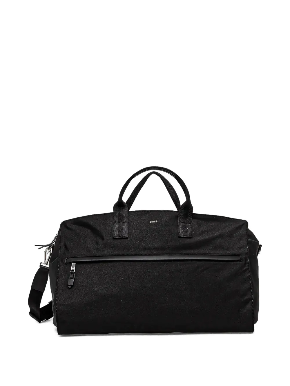 BOSS logo-detail zipped duffle bag - Nero