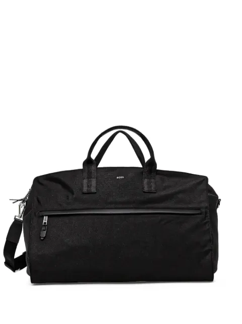 BOSS logo-detail zipped duffle bag