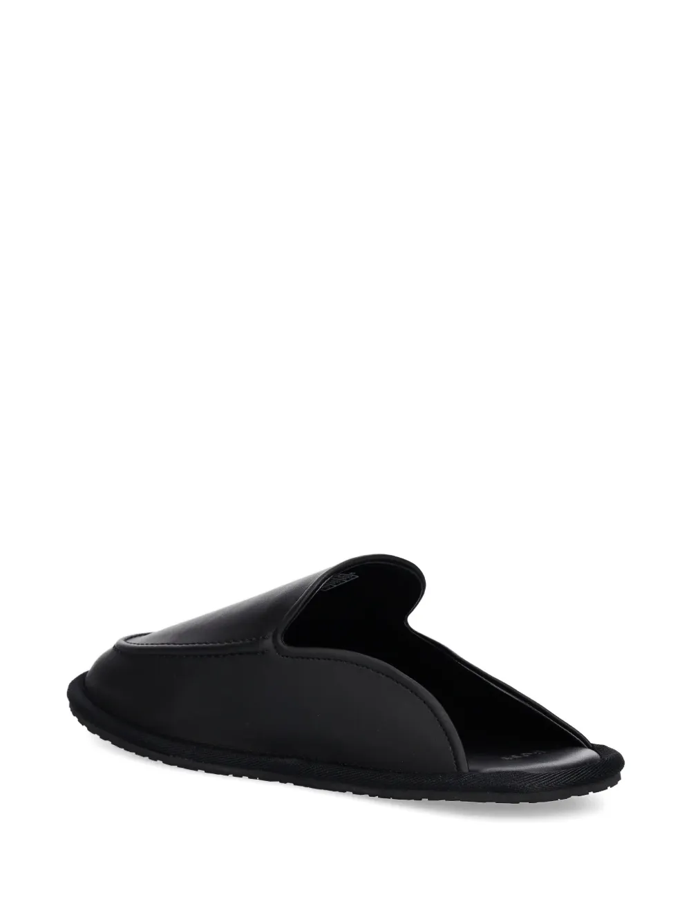 BOSS logo-detail slippers Zwart
