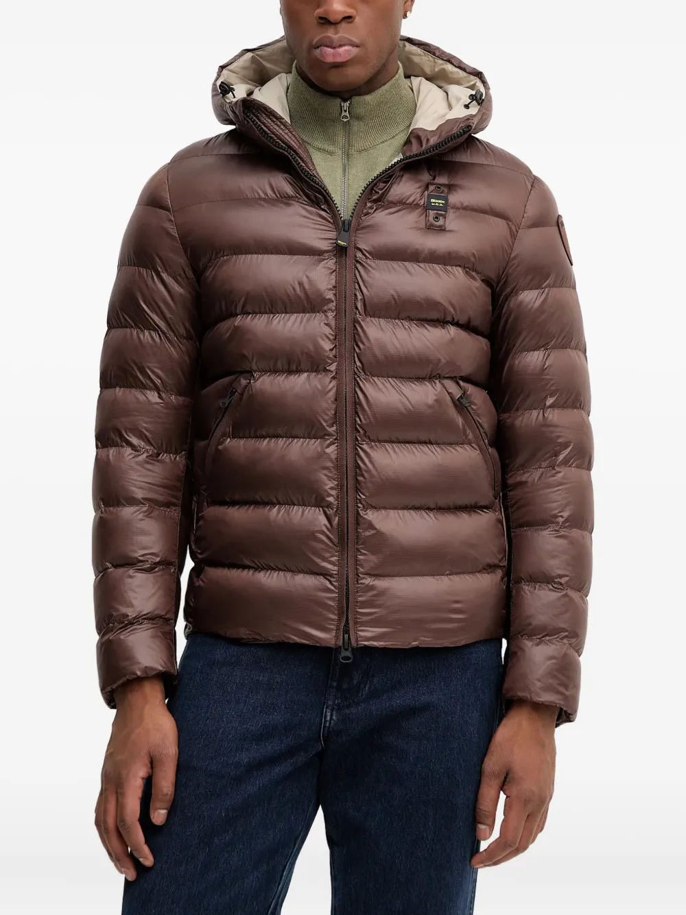 Blauer chaqueta con capucha | marrón | Image 1