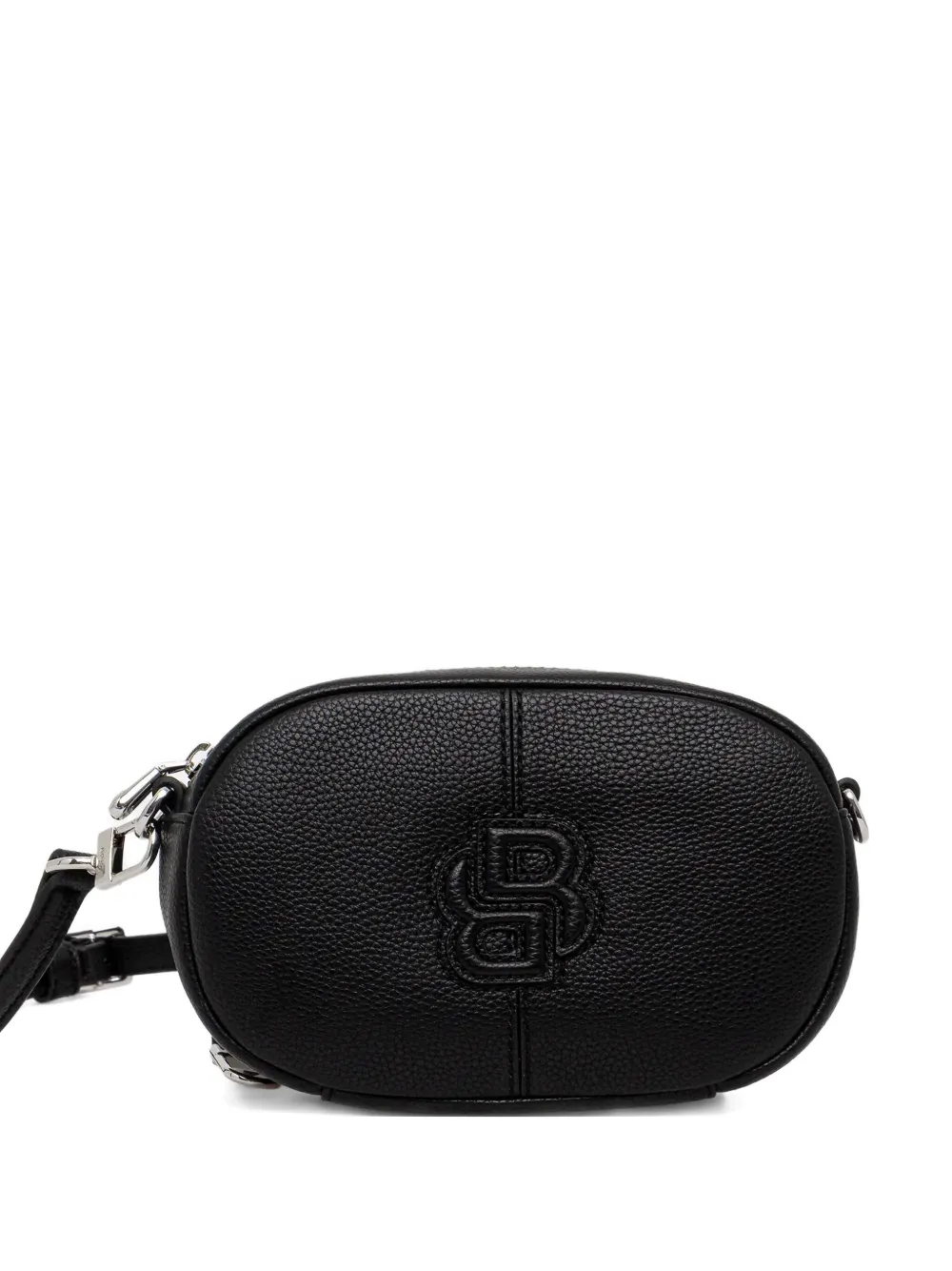 Hugo Boss Embossed-logo Cross Body Bag In Black