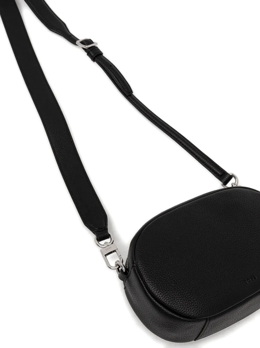Hugo Boss Embossed-logo Cross Body Bag In Black