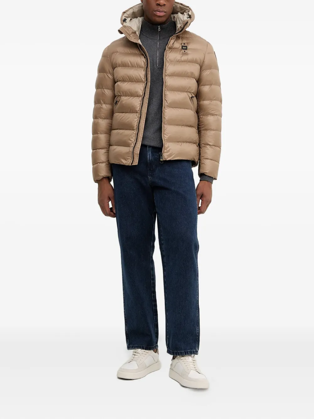 Blauer chaqueta con capucha | Chamarras con plumón y capitonadas | Image 2