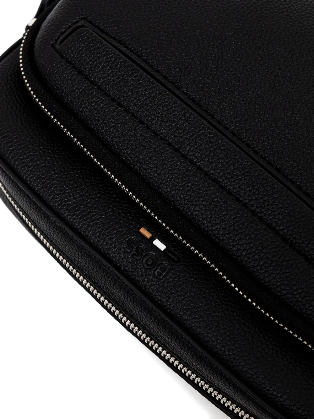 BOSS Messengertas met logodetail Zwart