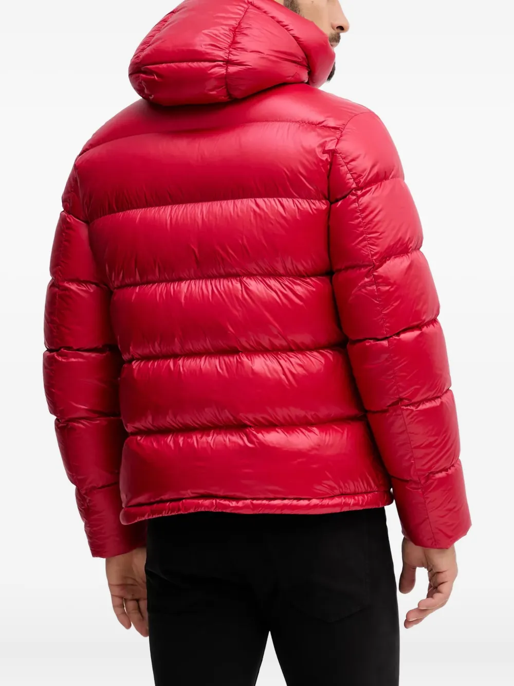 Blauer Jack met capuchon Rood