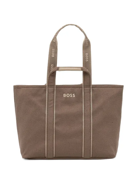 BOSS logo-detail tote bag