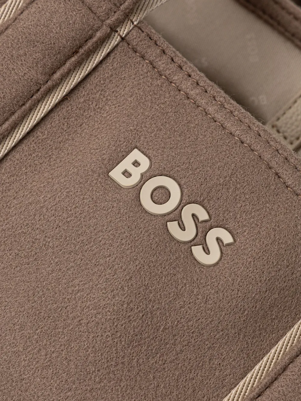 BOSS Shopper met logo Bruin