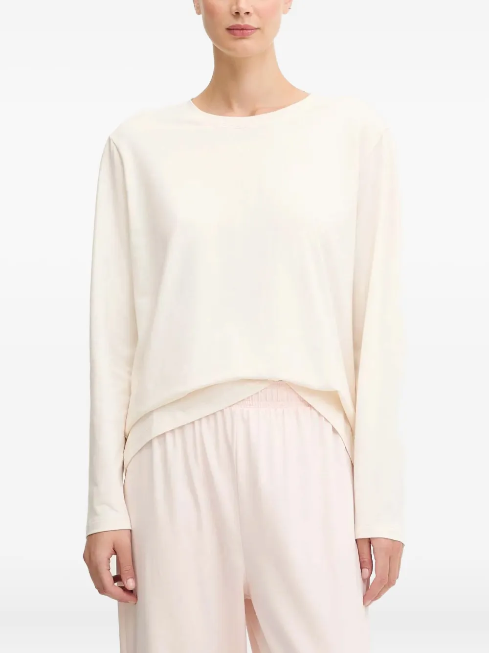 BOSS Pyjama met lange mouwen Beige