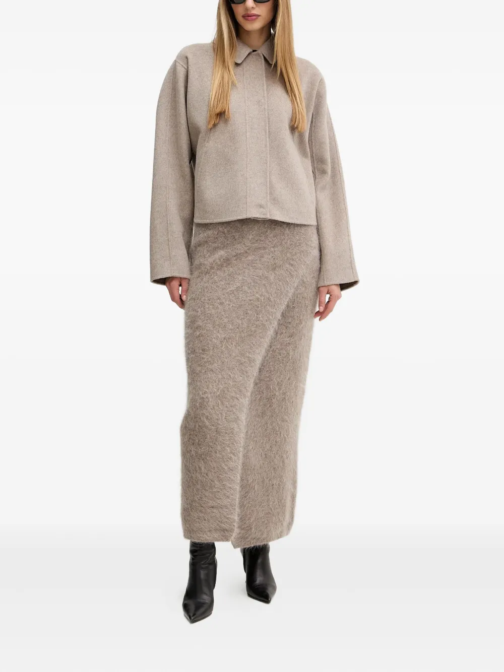 BOSS collared pleated jacket | Oversized Jackets | Image 2