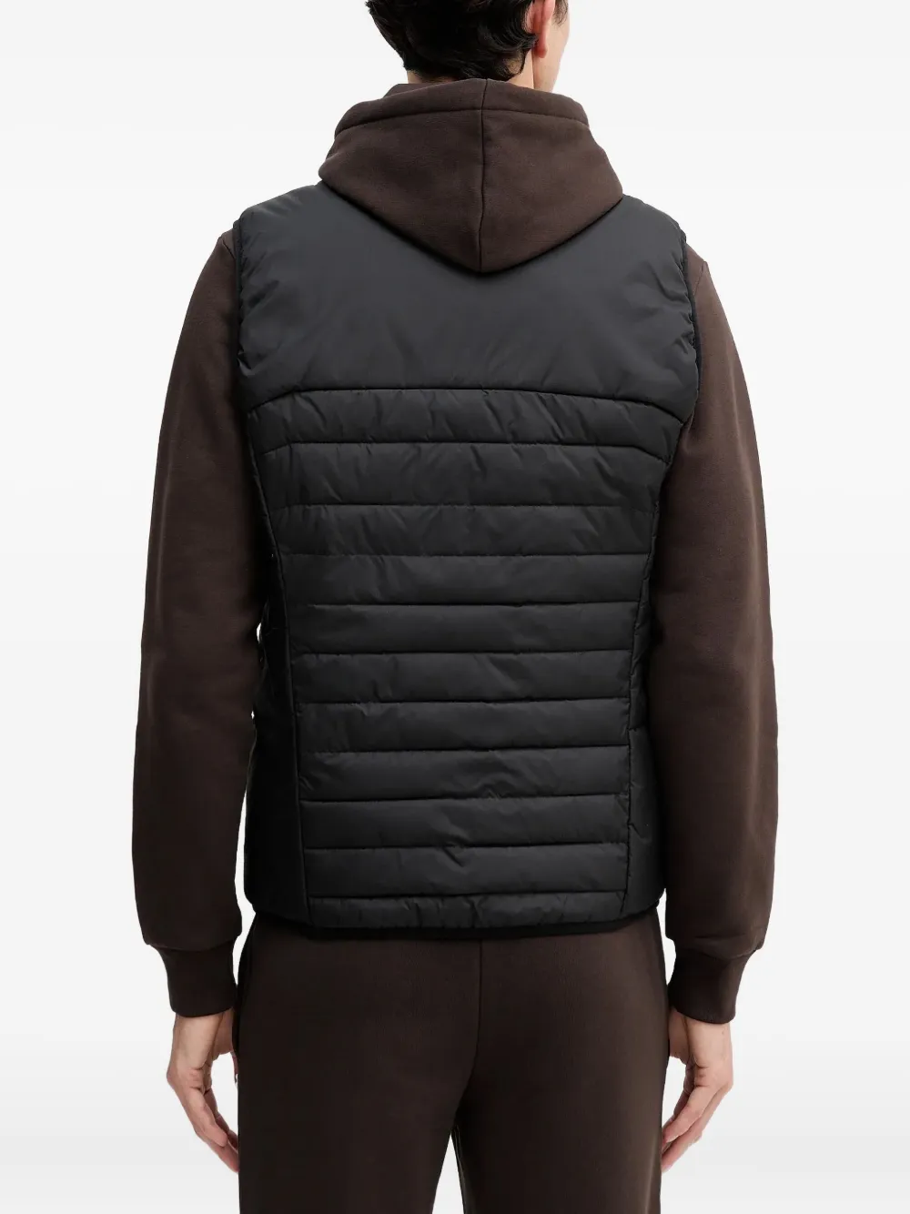 Hugo Boss Urbanex Vest Zip-fastening Gilet In Black