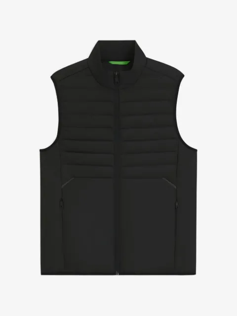 BOSS water-repellent gilet with decorative reflective accents