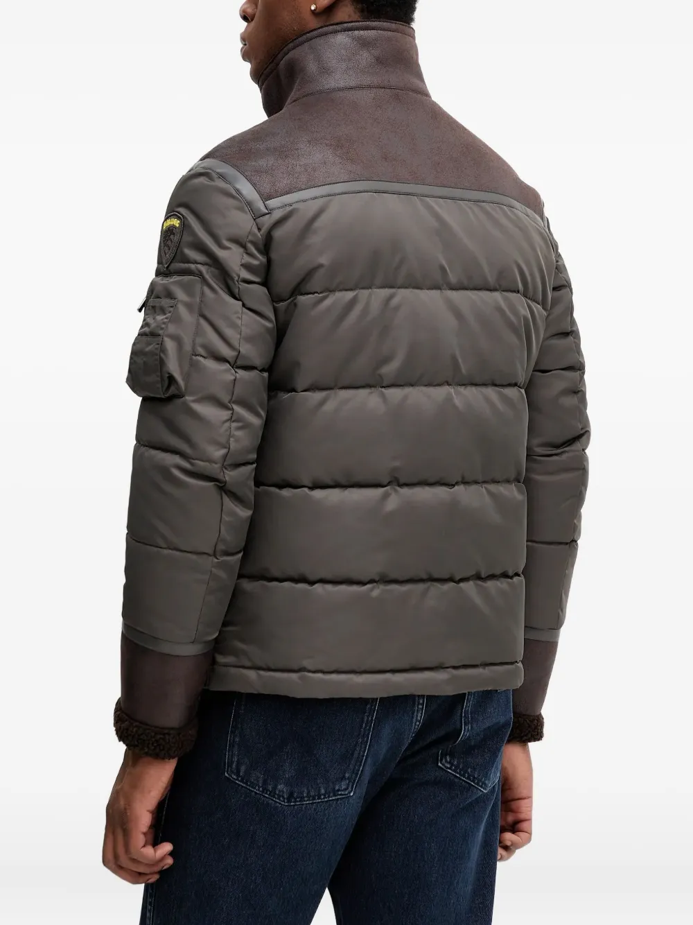 Blauer Jack met lange mouwen Bruin