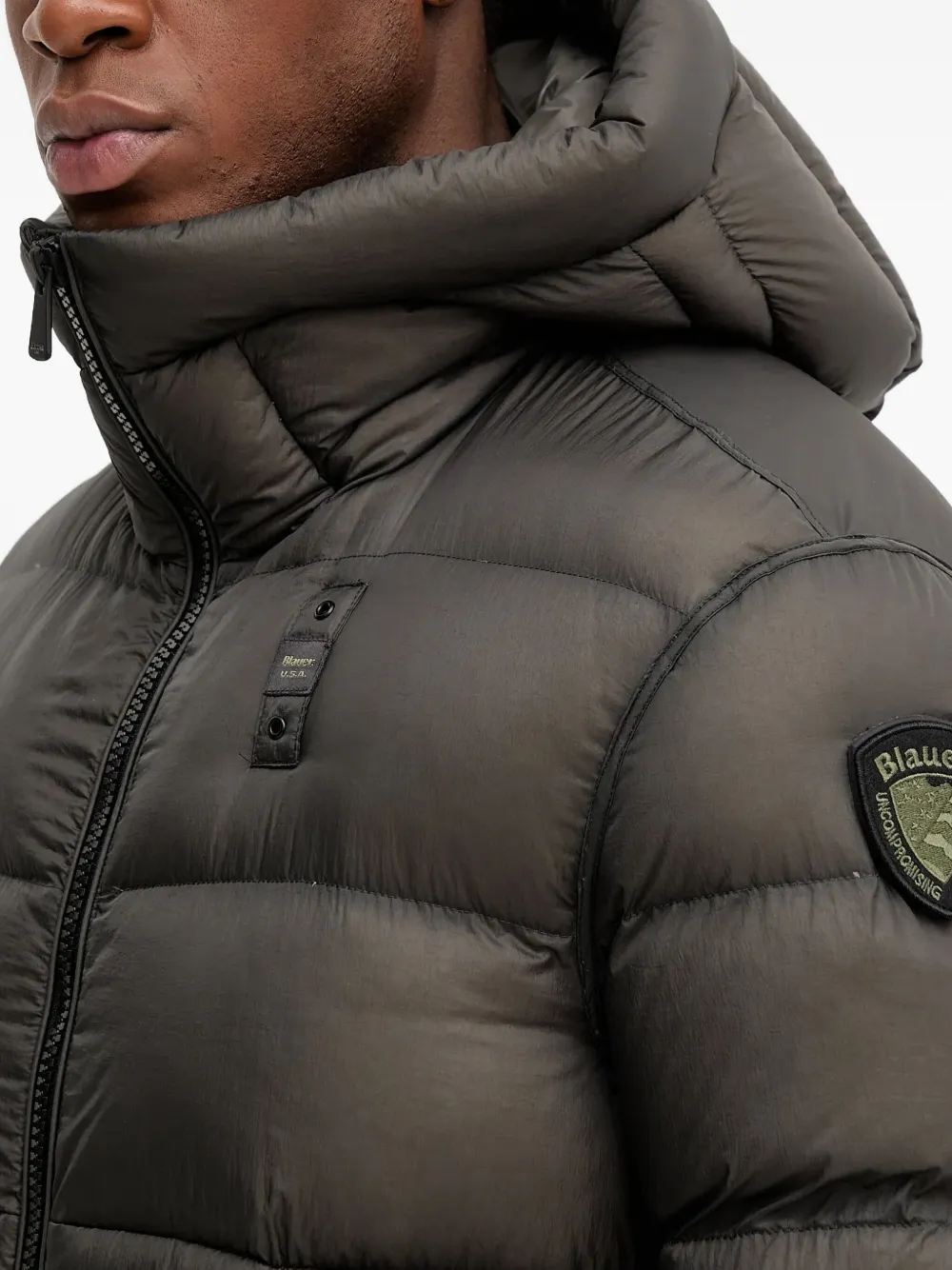 Blauer Jack met capuchon Groen