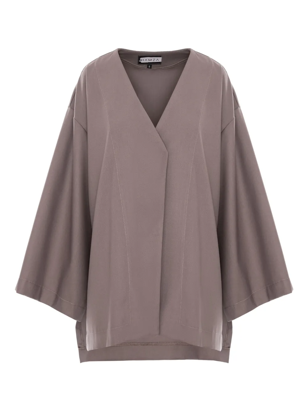HAMZA Kimi V-neck jacket | Brown | Image 1