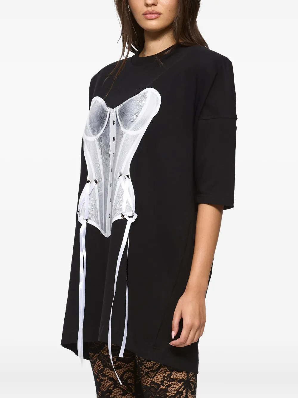 HAMZA Provocateur 2.0 mini-jurk met print Zwart