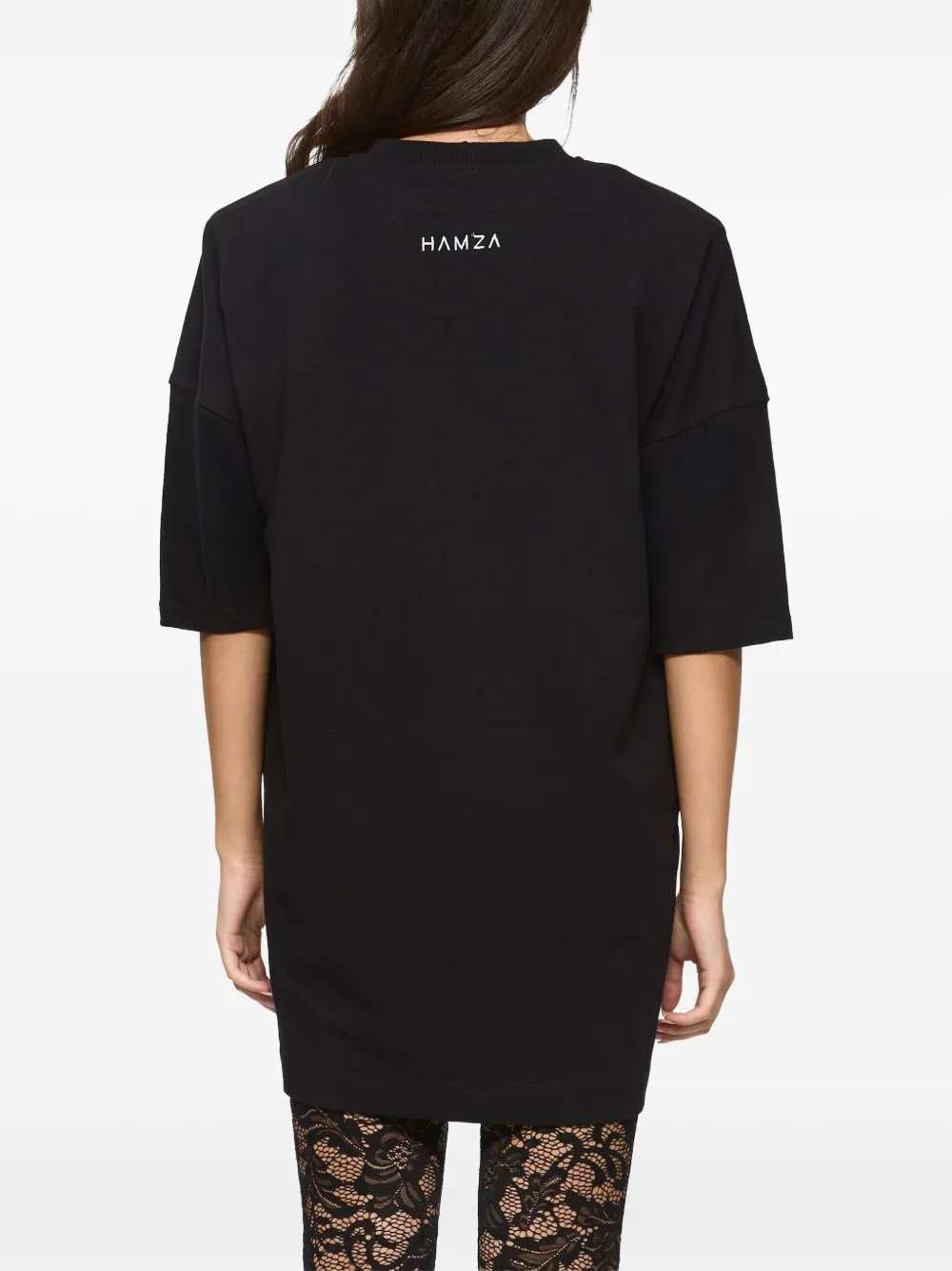 HAMZA Provocateur 2.0 mini-jurk met print Zwart