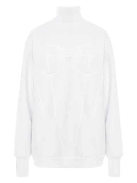 HAMZA corset turtleneck sweatshirt
