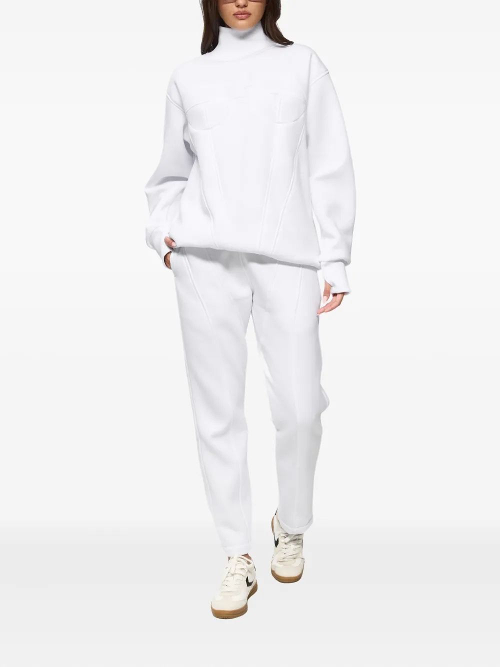 HAMZA KOra seam-detail sweatpants - Wit