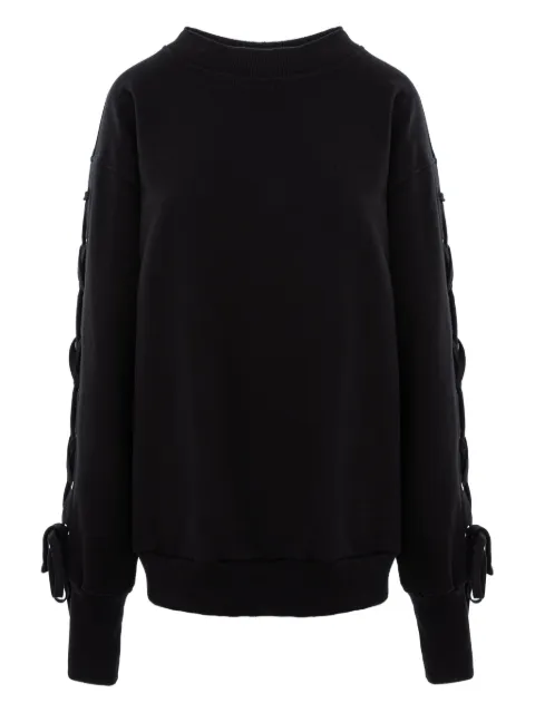 HAMZA eyelet tie sweatshirt