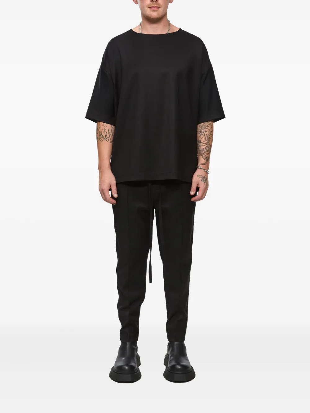 HAMZA short-sleeve T-shirt - Zwart