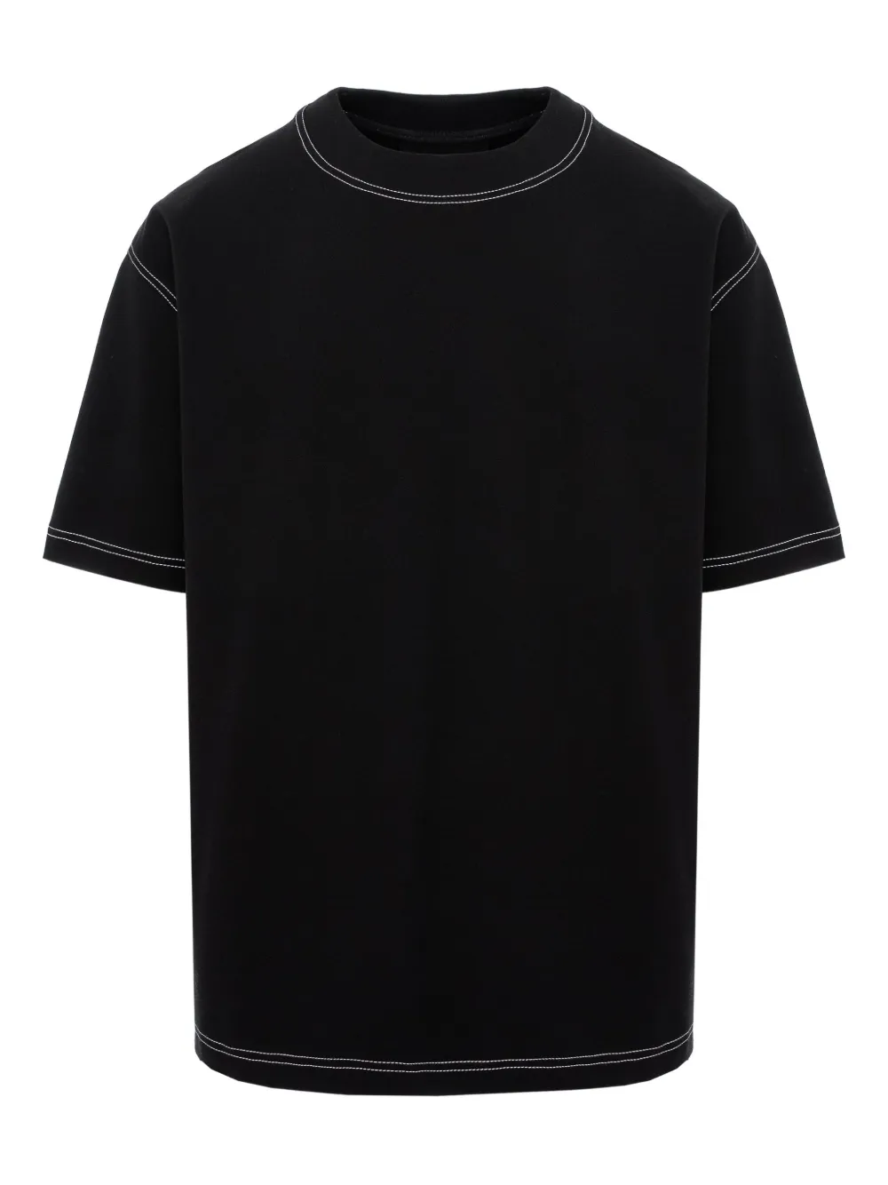 HAMZA Khan contrast-stitching T-Shirt | Black | Image 1