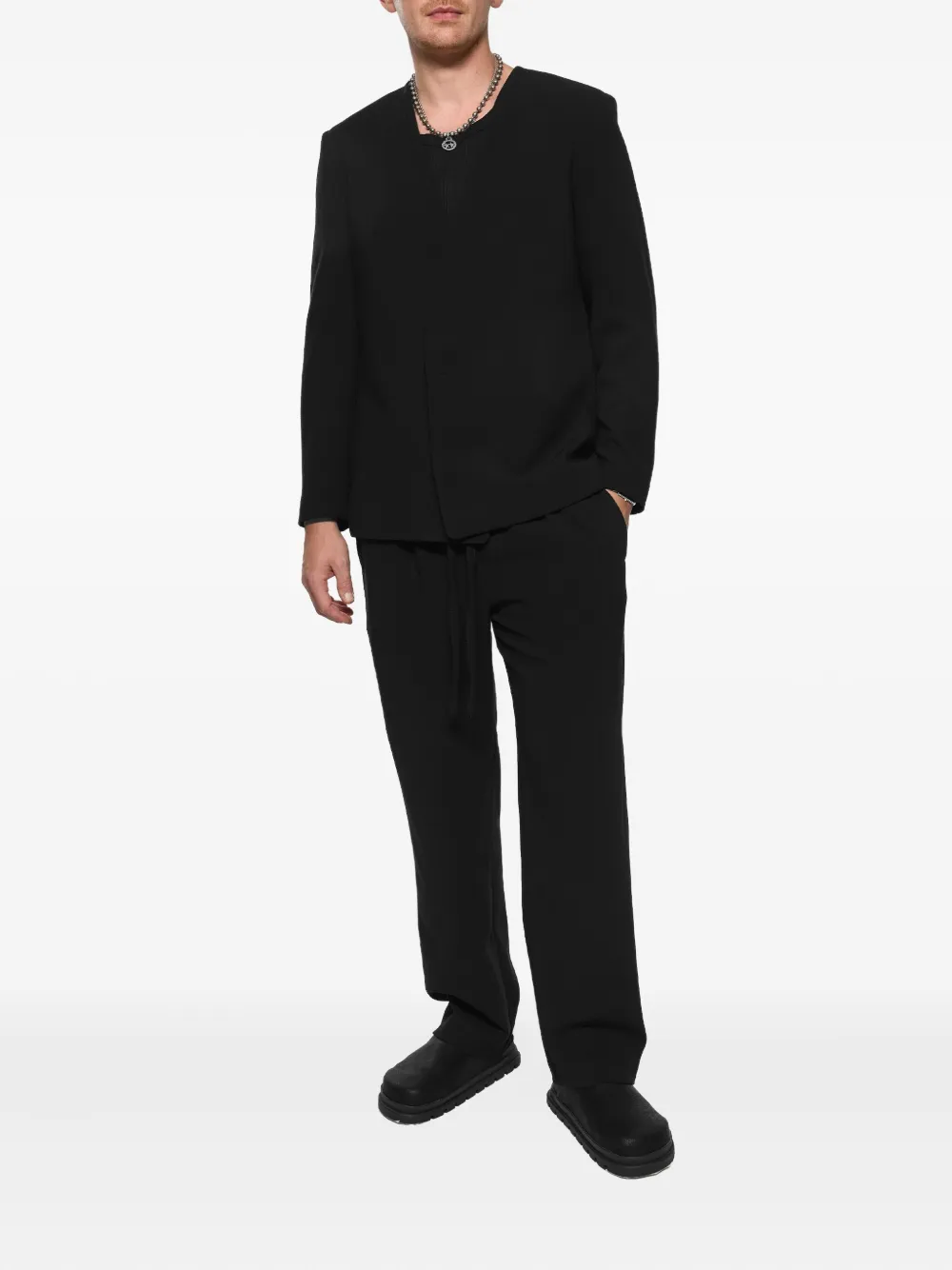 HAMZA drawstring pleated trousers | Pantalones rectos y con corte regular | Image 2