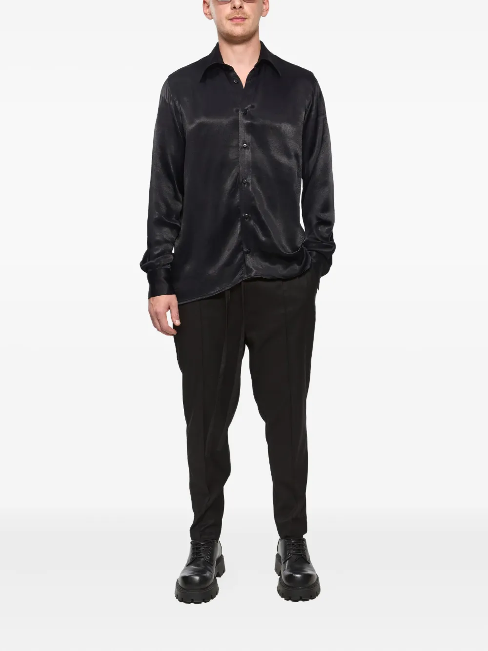 HAMZA buttoned viscose shirt | Image 2