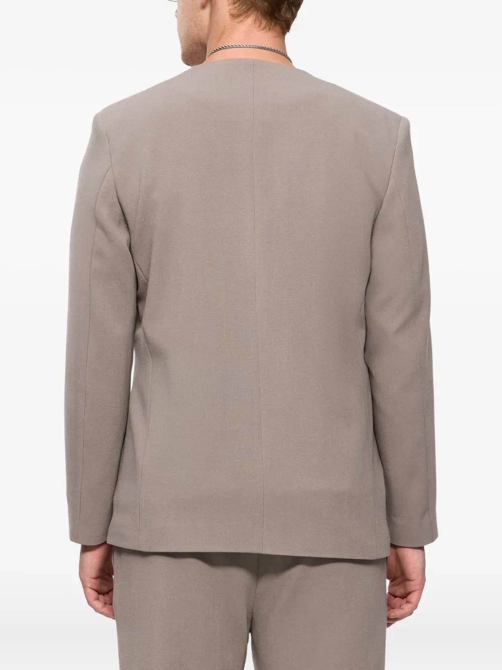 Hamza V-neck Jacket In Neutral