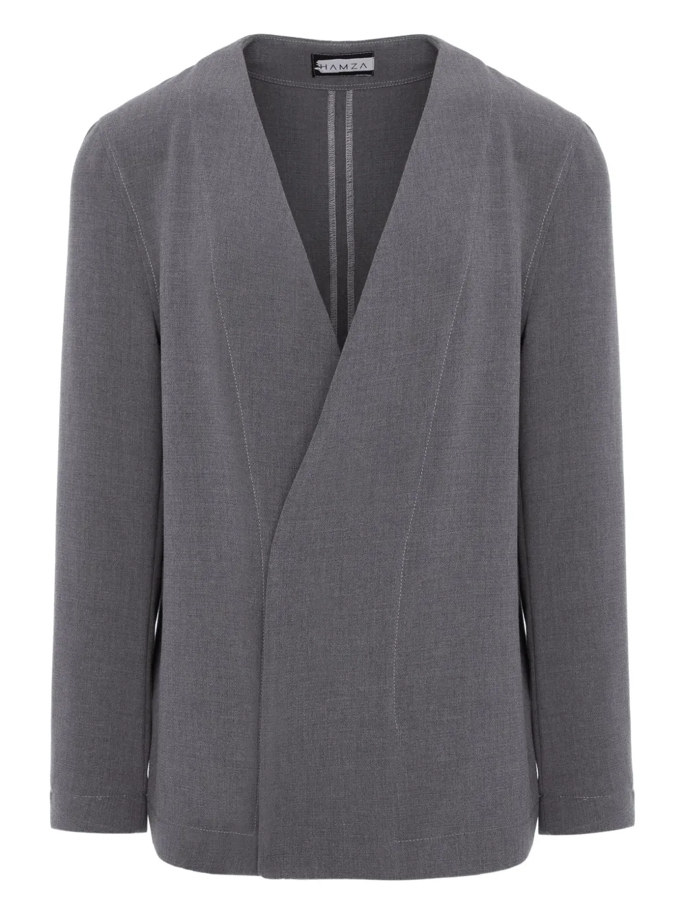 HAMZA V-neck jacket | Grey | Image 1