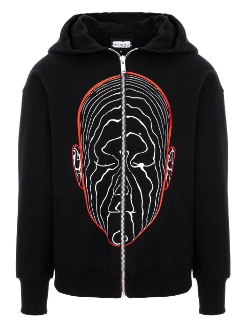 HAMZA Ego graphic-print zip hoodie