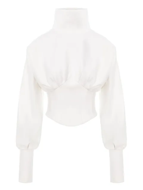 HAMZA Nice turtleneck lace-up top