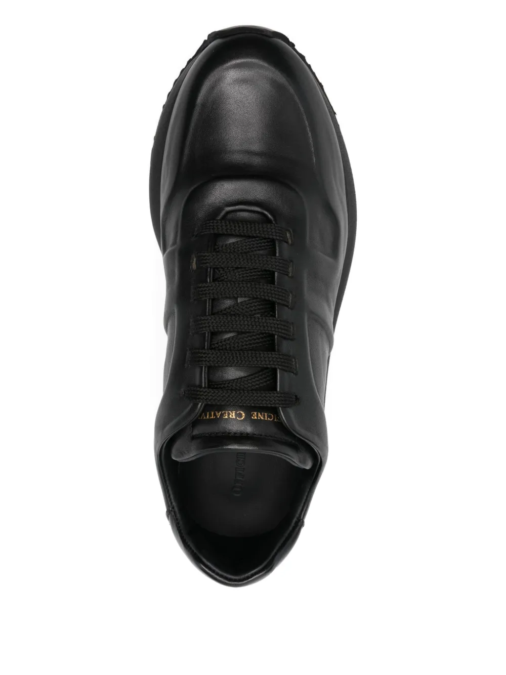 Officine Creative Leren sneakers met vlakken Zwart