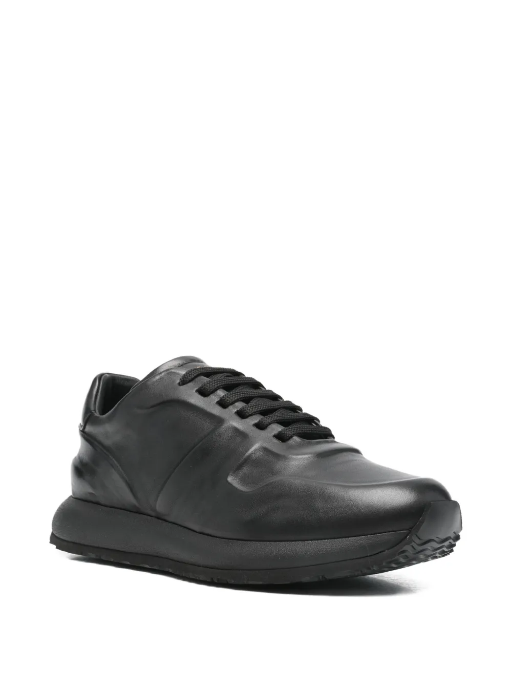 Officine Creative Leren sneakers met vlakken Zwart