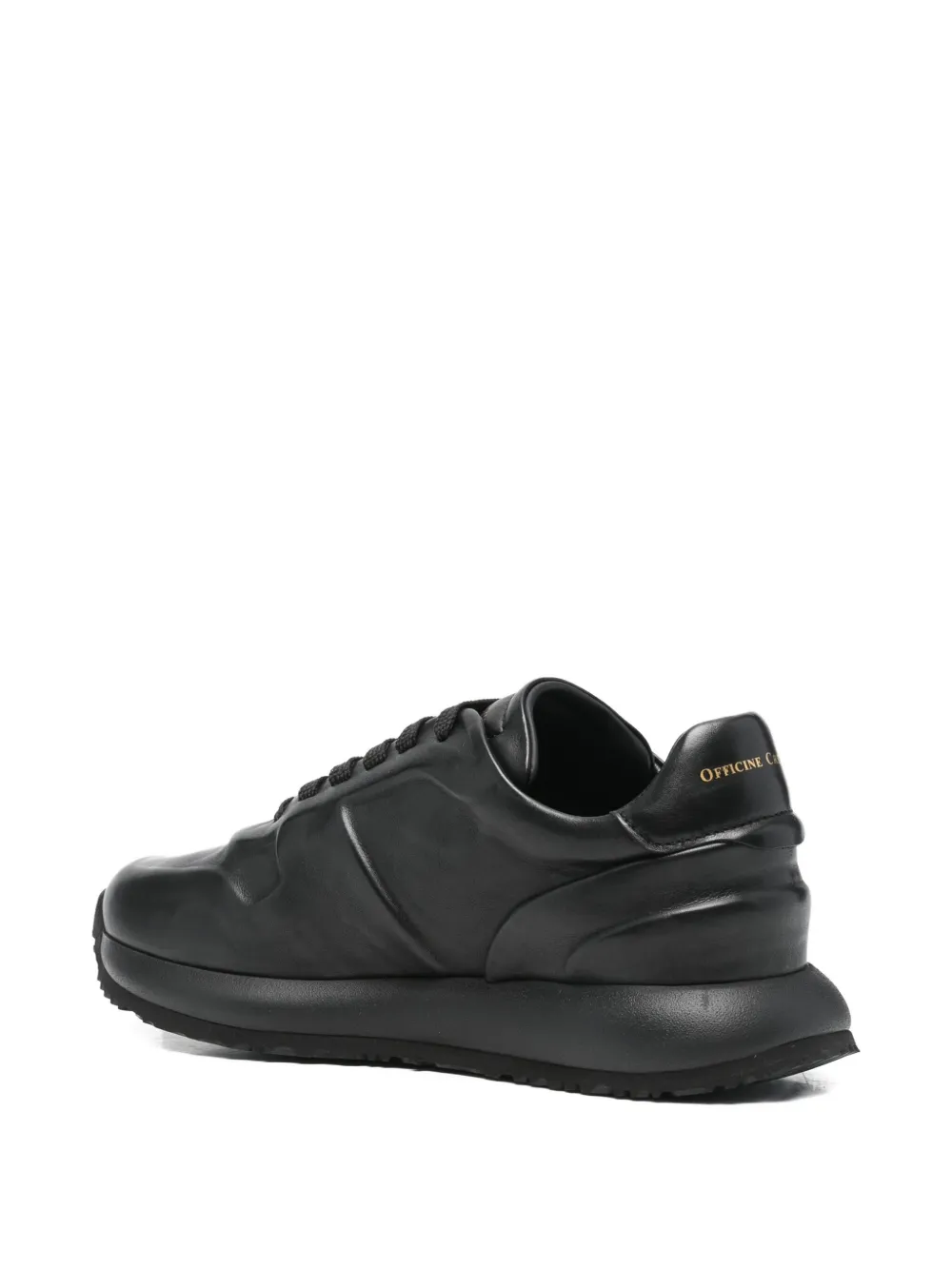 Officine Creative Leren sneakers met vlakken Zwart