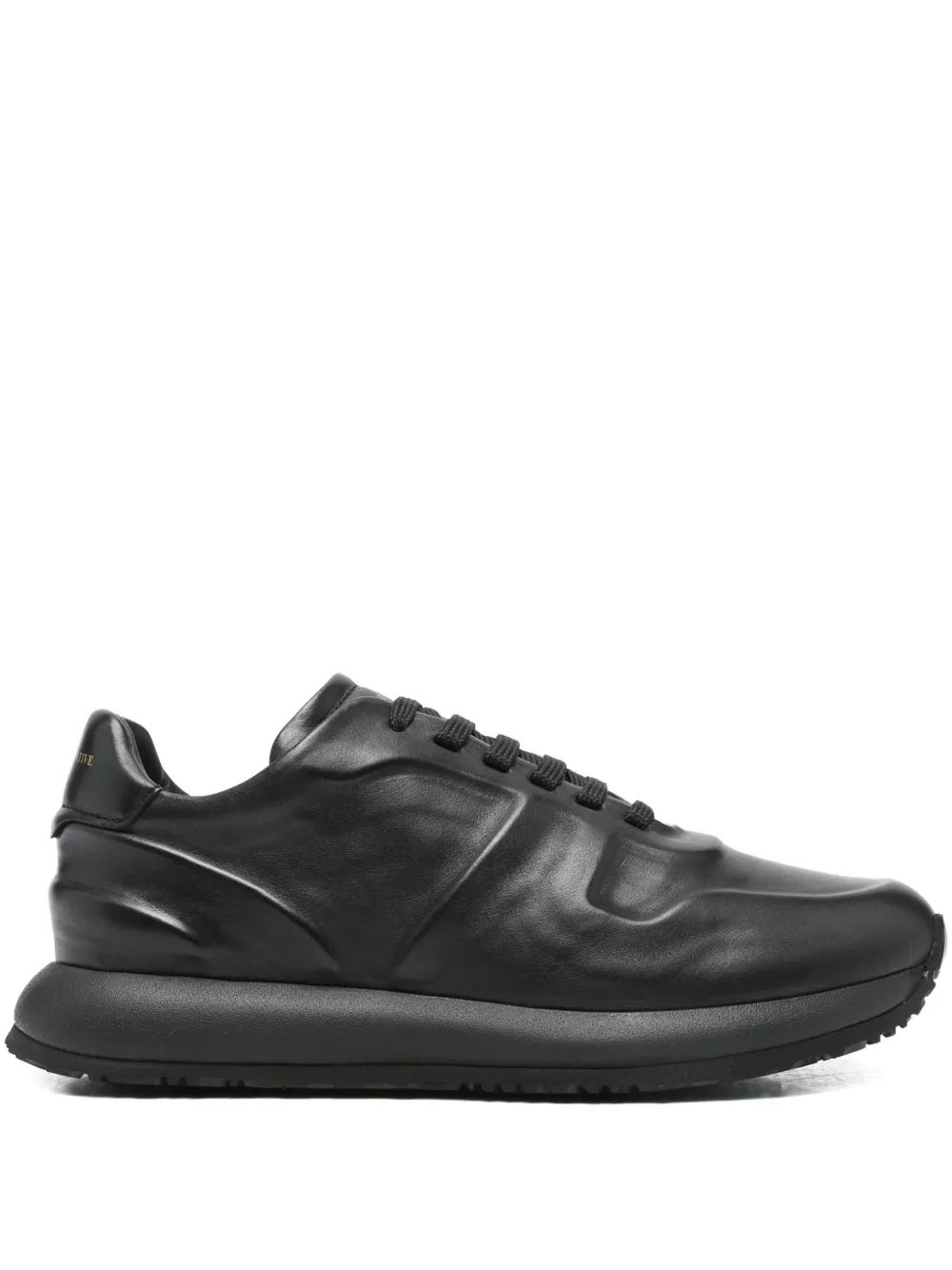 Officine Creative Leren sneakers met vlakken Zwart