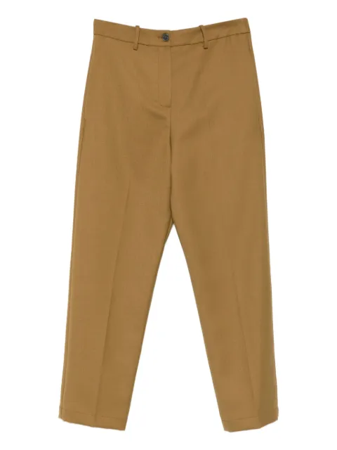Alysi pressed-crease cotton trousers 