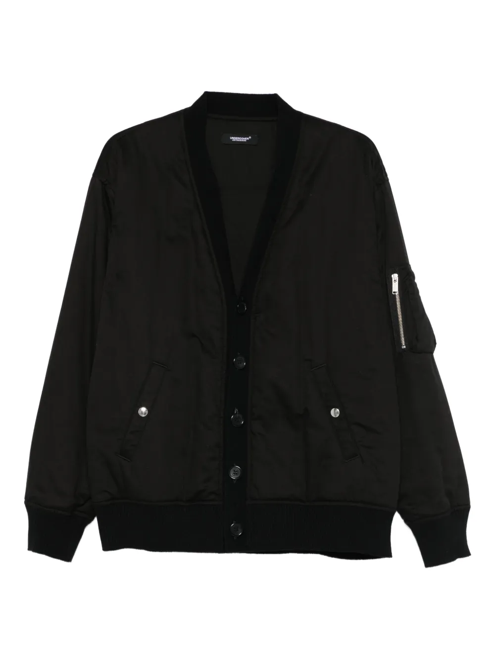Undercover buttoned bomber jacket | Black | Image 1