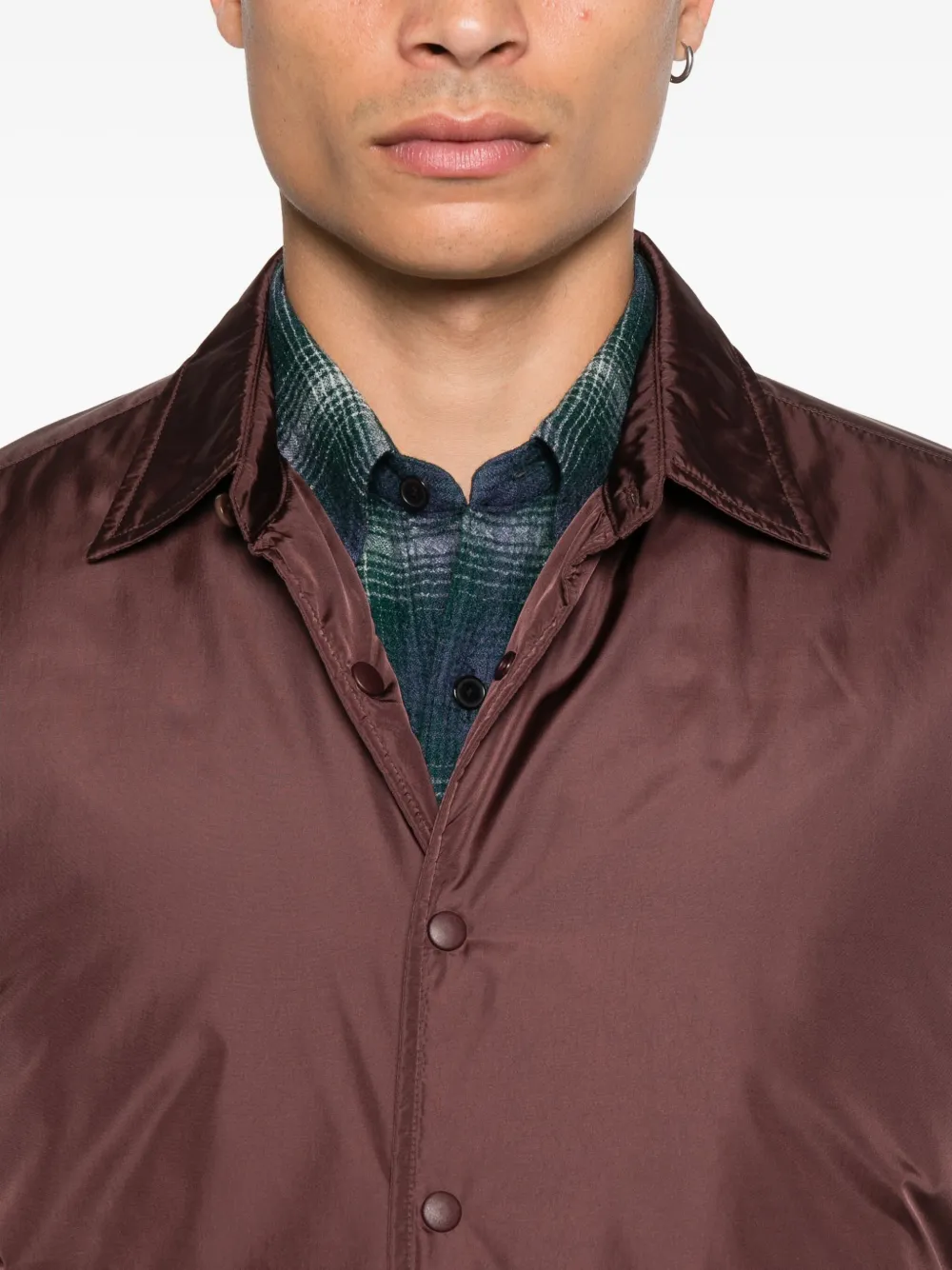 ASPESI Shirtjack met lange mouwen Bruin