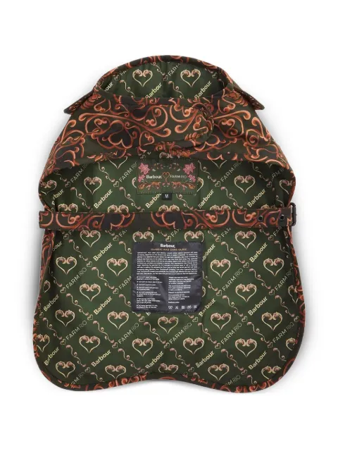 Barbour x Farm Rio Pineapple corduroy-detail patterned pet coat